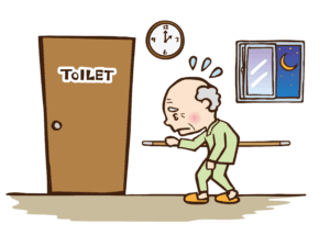 走路不穩、經常頭暈原因是什麼?研究發現:超過3成女性都有的「骨質疏鬆」是元兇之一 20 夜尿的定義是一個晚上因為想尿尿起床上廁所的次數兩次以上,這個需要和頻尿 這個詞稍微區分一下,如果是白天一直頻繁的上廁所,而晚上不會爬起來上廁所很多次,這是頻尿,夜尿專門指晚上起來尿尿。50歲以上的人,大概有50%有夜尿的情況,三十歲到五十歲的階段,大約則是三分之一的人有夜尿情況。另外,五十歲以後男性夜尿發生比例比較高,五十歲之前則是女性發生比例比較高。