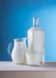 攝取乳製品可以降低糖尿病的機率，牛奶也是屬於乳製品，所以喝牛奶是沒問題的。而建議的量，一天可以吃大約200-400克的乳製品，這些乳製品可以從牛奶來攝取或是其他的像是優格、發酵乳等，或是喝低脂牛奶200克，一般一杯牛奶大約是240cc(也大約是240克)，大家可以自己換算一下每天喝牛奶的方式囉。