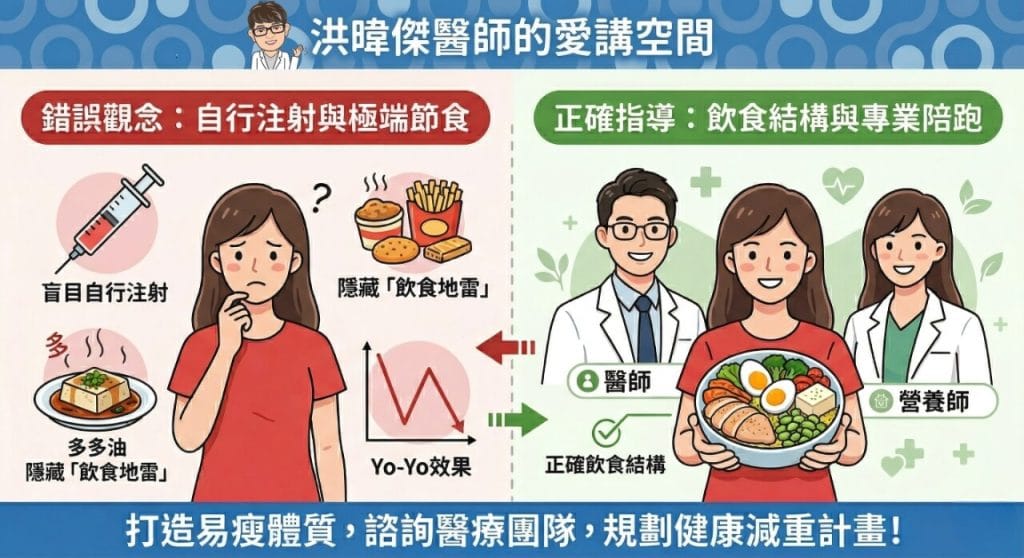 洪暐傑醫師與夏子雯營養師破解瘦瘦針與5大減重迷思